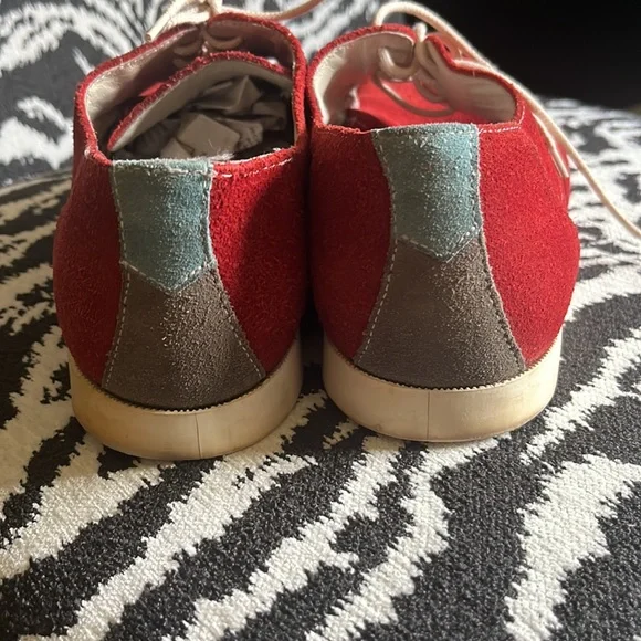 SOULLAND red suede brogues - Picture 6 of 6